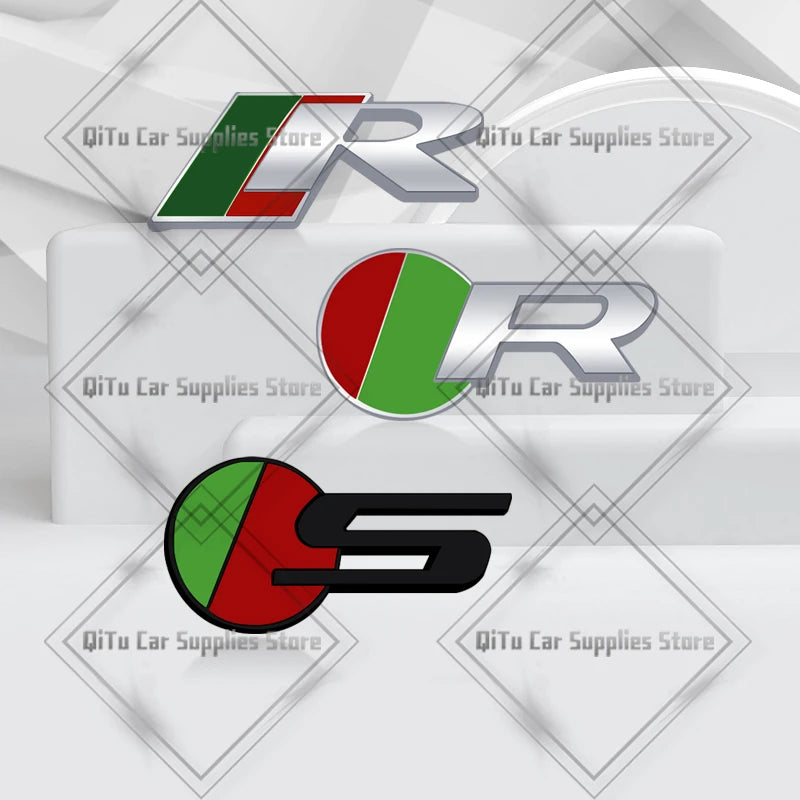 Zinc Alloy S R Sport Badge Car Body Trunk Emblem 3D Grille Sticker For F-Type F-Pace S-Type XFR XE XF XJ XK XJR XFR XEL XJS XJ6 CB DROPSHIPPING