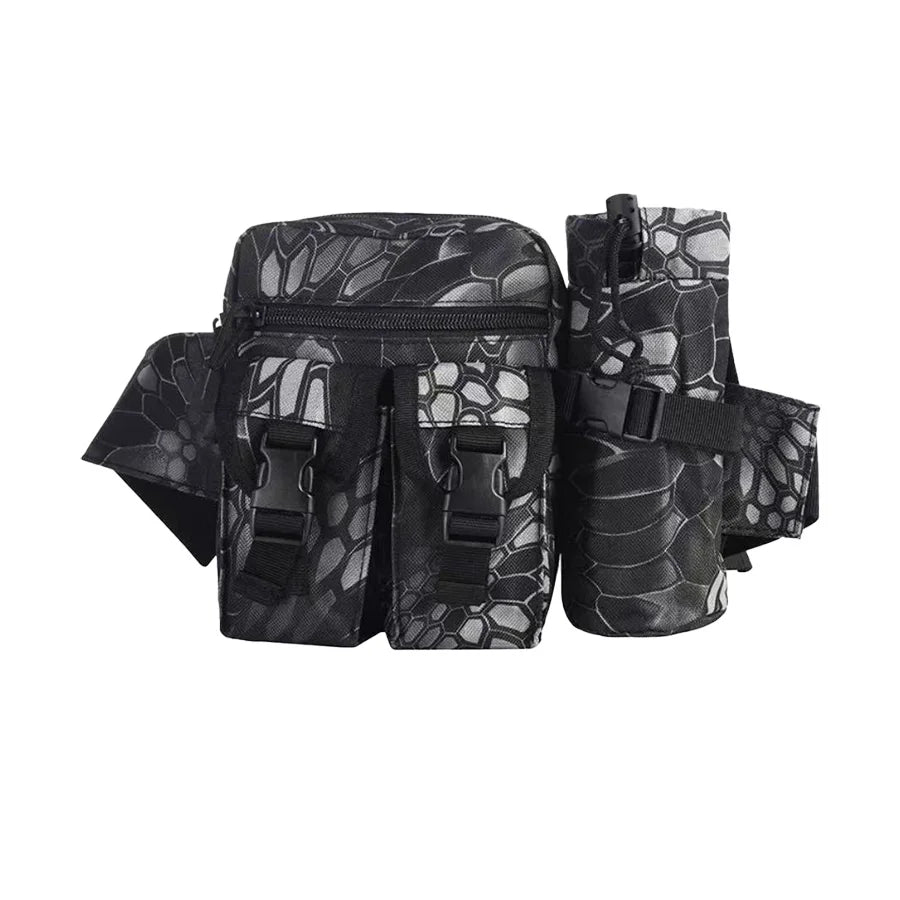Multi-sport water bottle waist bag is detachable and suitable for outdoor sports such as mountaineering, camping, and hiking CB DROPSHIPPING