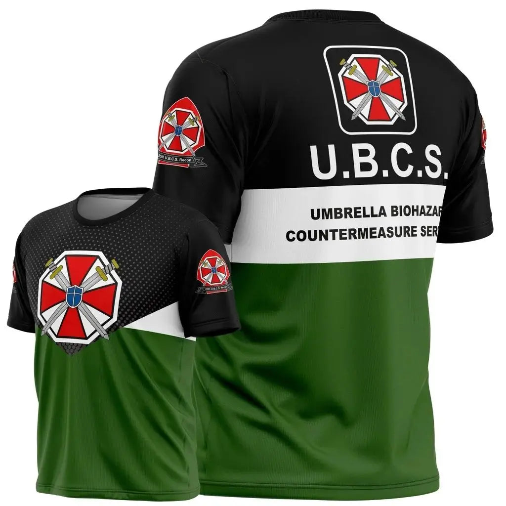2026 Summer New Style Resident Evil Umbrella Corporation T - Shirt - Black Iconic Logo & Slogan 3D Printed Perfect for Game Fans CB DROPSHIPPING
