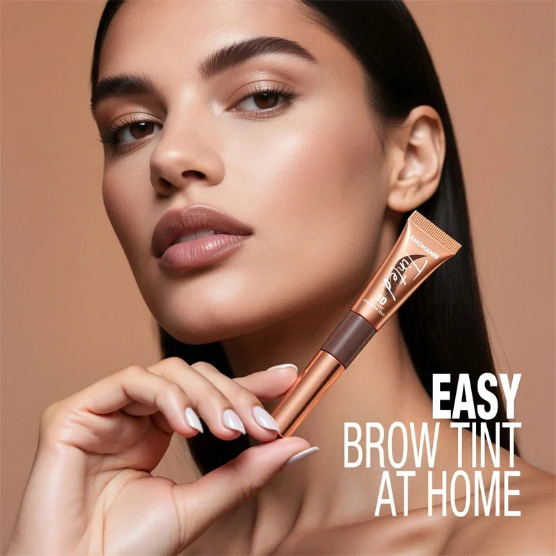 Peel Off Eyebrow Gel Cream Semi Permanent Brow Tint Long-Lasting Waterproof Transfer-Proof for Fuller Defined Brows Makeup