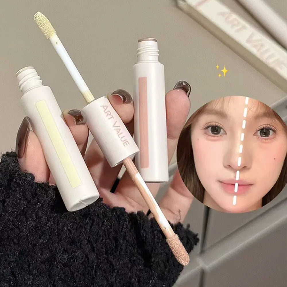 Dual End Concealer Stick Pink Liquid Brightening Contour Pen Correcting Penfor Under Eye & Face Sculpting Full Coverage Makeup CB DROPSHIPPING