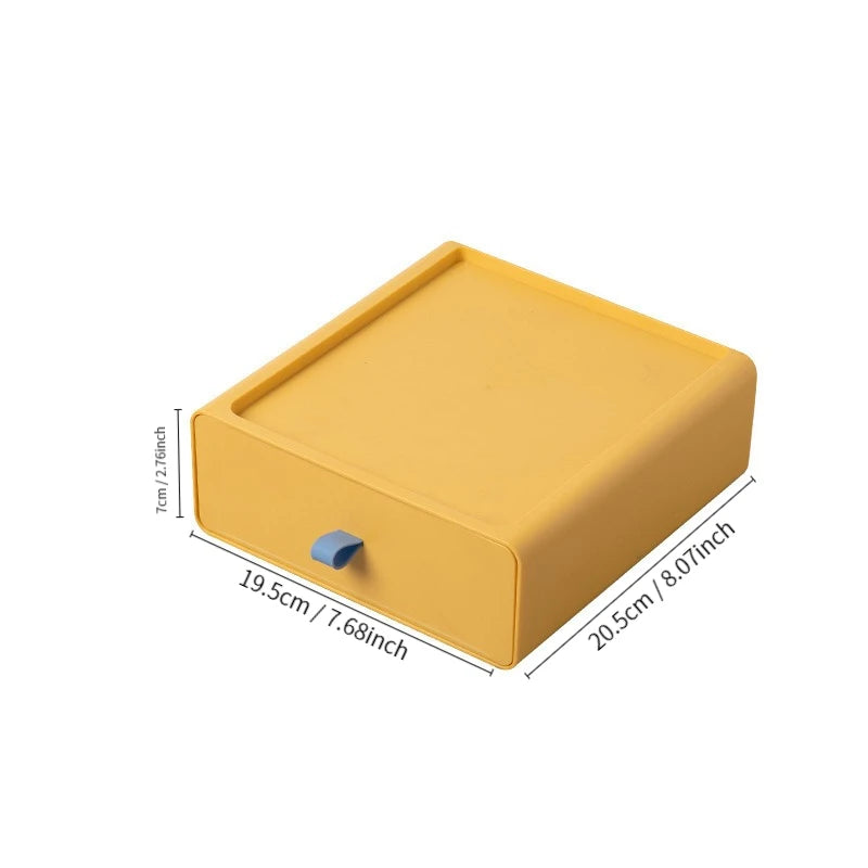 Plastic Storage Box Drawer Style Desktop Storage Box Storage Box Office Desk Shelf  Drawers Storage Box Makeup Organizer Storage