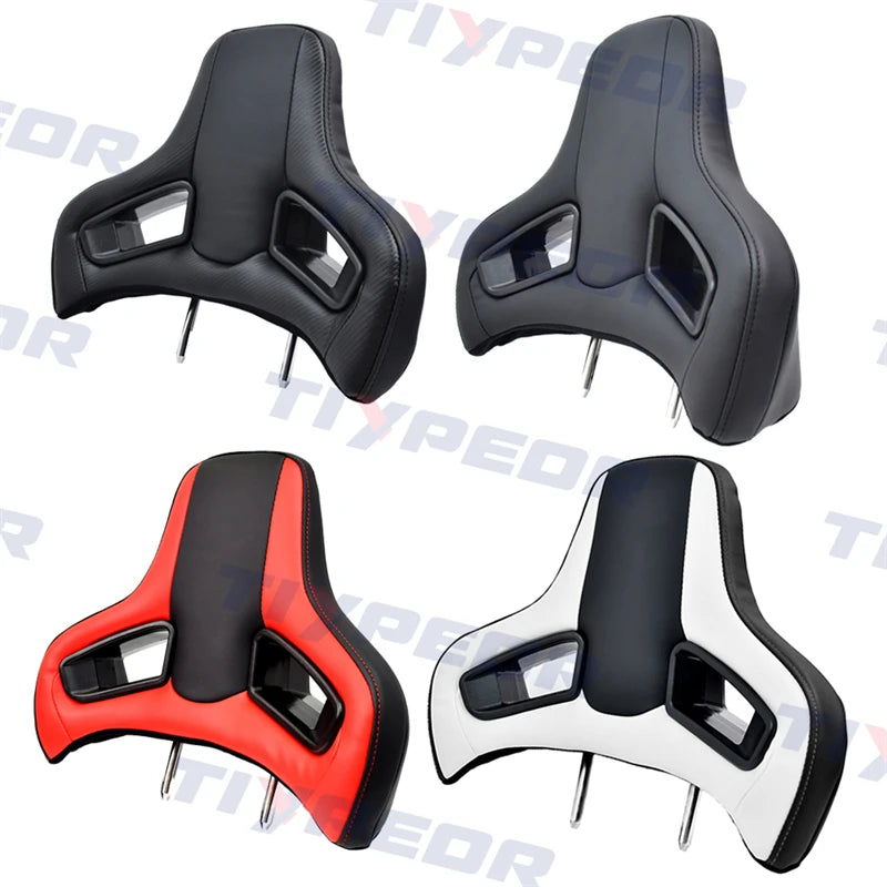 TIYPEOR Sport Car Seat Auto Headrest Modified Plug-In High Quantity Leather Racing Headrest CB DROPSHIPPING