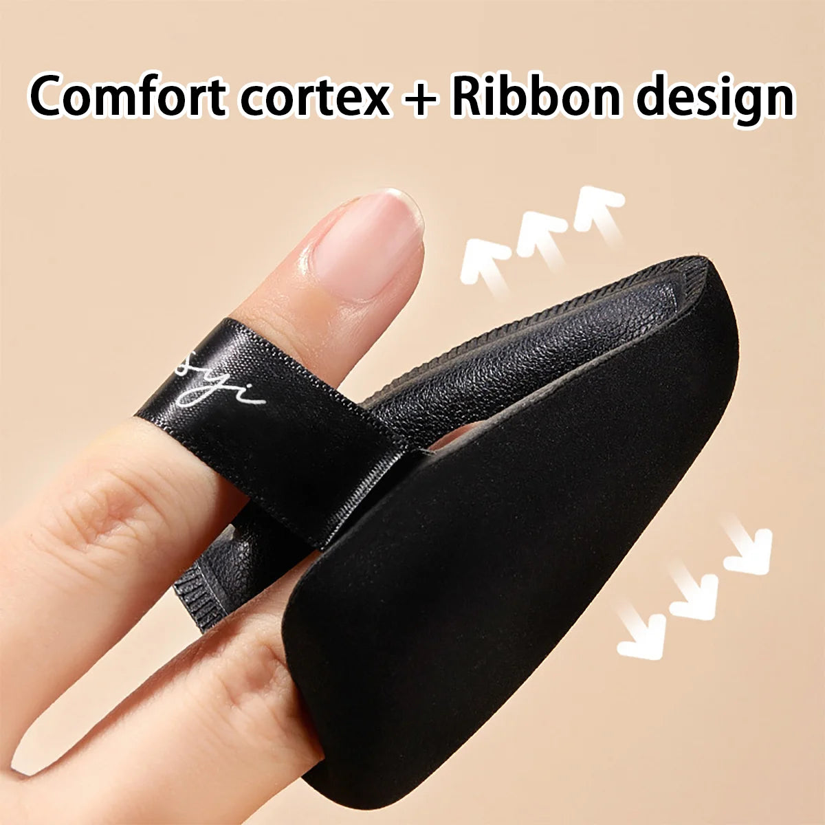 Black triangular makeup pad - Soft velvet cosmetic sponge for facial makeup. Beauty makeup sponge for applying foundation. CB DROPSHIPPING