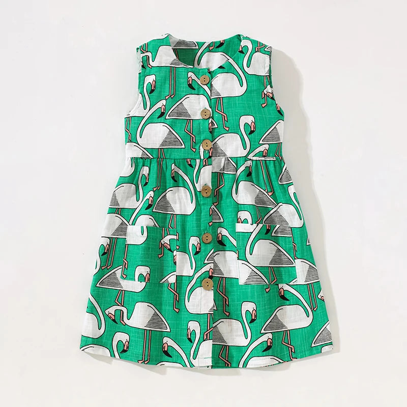 Little maven Baby Girls Casual Clothes Little  Girls 2026 New Summer Dress Kids Elegant Party Dress Children's Clothing CB DROPSHIPPING