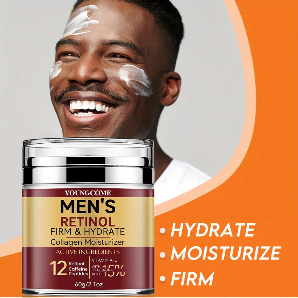 Men's Retinol Firming Face Cream Skincare Moisturizing Collagen Brightening Smooth Wrinkles Facial Face Men Skin Care Treatment CB DROPSHIPPING
