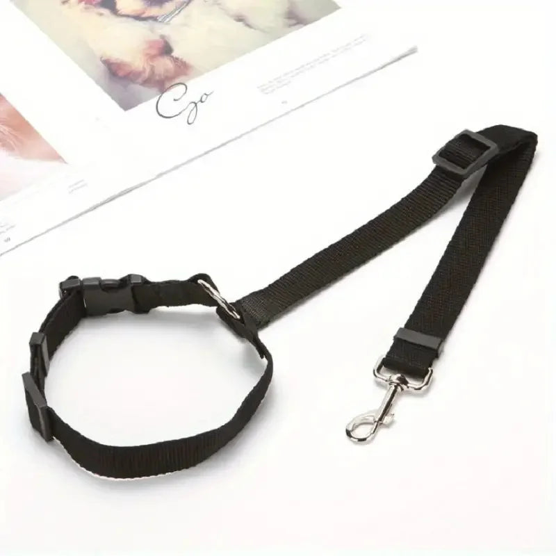 1PC Adjustable Pet Dog And Cat Seat Belt Safety Rope Car Headrest Restraint for Small Dogs Car Seat Belt Accessories CB DROPSHIPPING