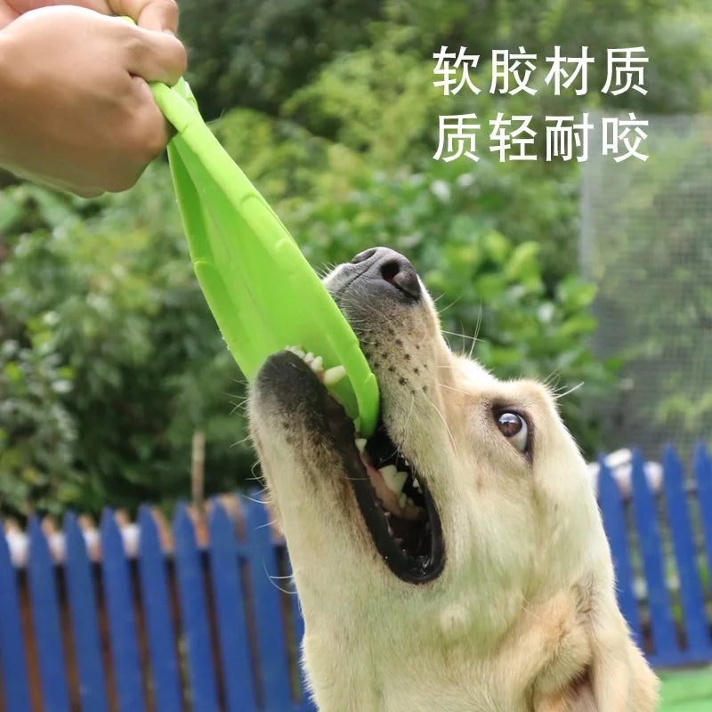 Dog Flying Disc Toy Rubber Pet  Bite Resistant Floating Water Toy for Training Throwing Interactive Play for Medium Large Dogs CB DROPSHIPPING