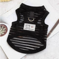 Thin Dog Summer Clothes Mesh Dog Cooling Vest Pet T Shirt Dog Sun Protective Clothing with D-Ring Chihuahua Kitten Puppy Costume