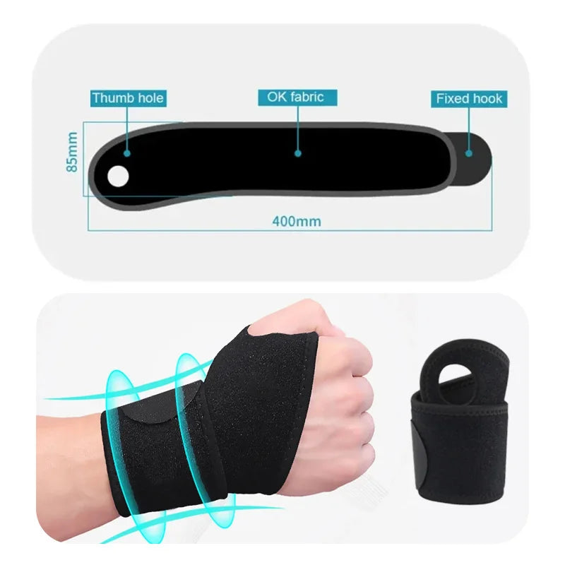 Adjustable Wrist Brace Perfect for Women & Men Support Wrap Strap Hand Carpal Tunnel Brace Fitness Suitable Both Right Left Hand CB DROPSHIPPING
