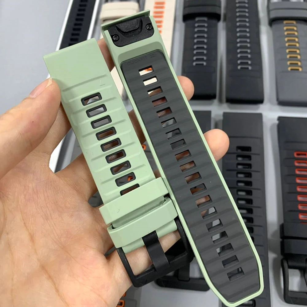 22/26mm Silicone Watchband Fenix 8 Pro Sport Strap For Garmin Tactix 7/Quatix8 Forerunner 970 965 Instinct 2X Quick Fit Bracelet CB DROPSHIPPING