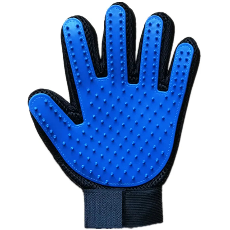 Pet Hair Remover Cat Cleaning Grooming Comb, No Wash Silicone Gloves Solid Color Pet Bath Brushcat and Dog Supplies