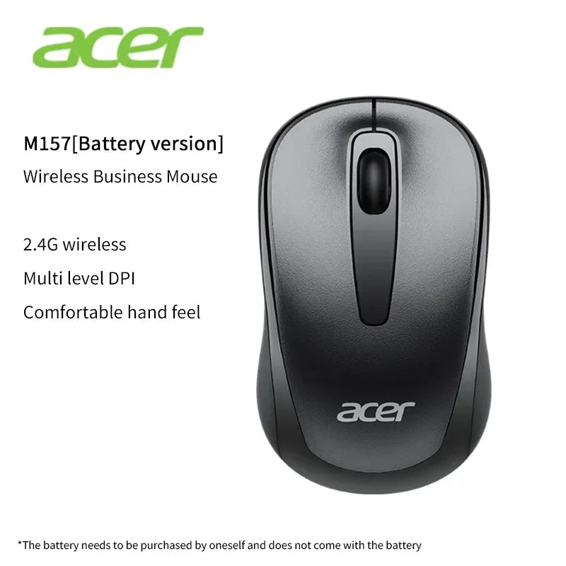 Acer 2.4Ghz Wireless Mouse Optical Portable Business Office Silent Mouse Suitable For Computer Laptop Notebook PC Esports Games CB DROPSHIPPING