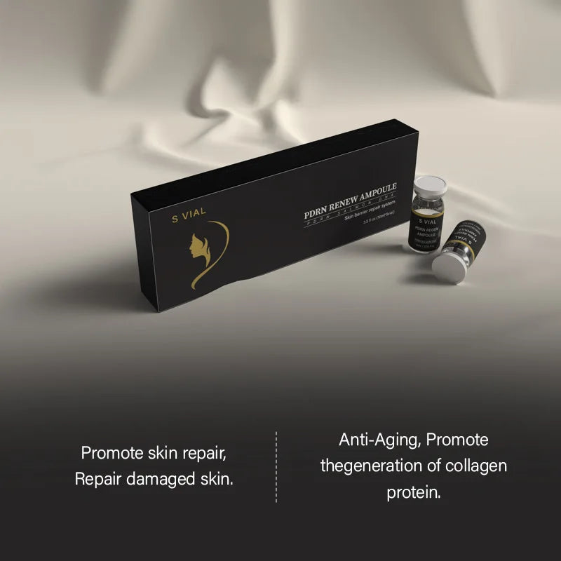10ml Face Salmon PDRN Renew Skin Booster Barrier Repair Ampoule Essence Set Hydrating Whitening Rejuvenation SkinCare