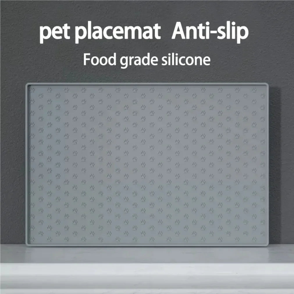 Pet Placemat Cat Dog Drinking Feeding Placemat Feeder Mats Cat Feed Mat Dog Food bowl Mat Silicone Waterproof Pet Bowl Pad 2025 CB DROPSHIPPING