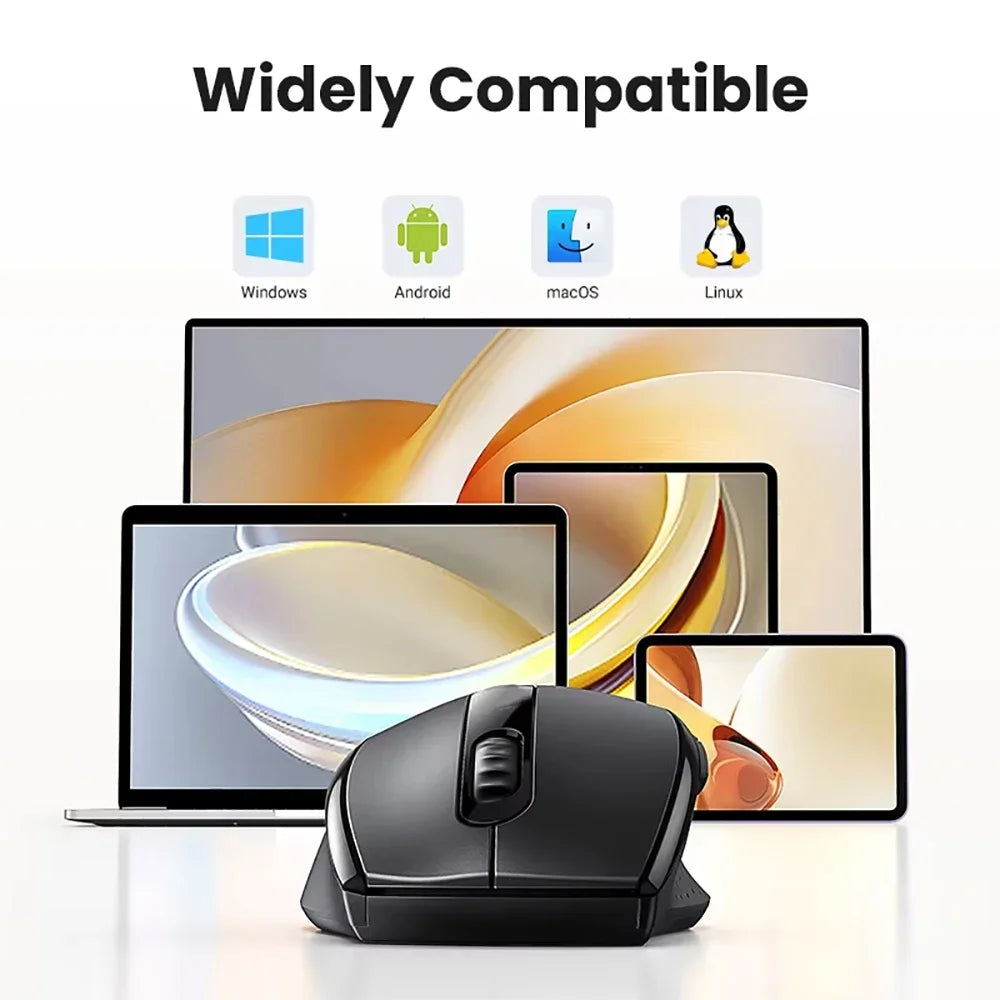 6 Button Ergonomic Mouse 2.4G Wireless Mouse Bluetooth Mouse 400mAh Rechargeable Gaming Mice 1600DPI Optical Mouse For PC Laptop CB DROPSHIPPING