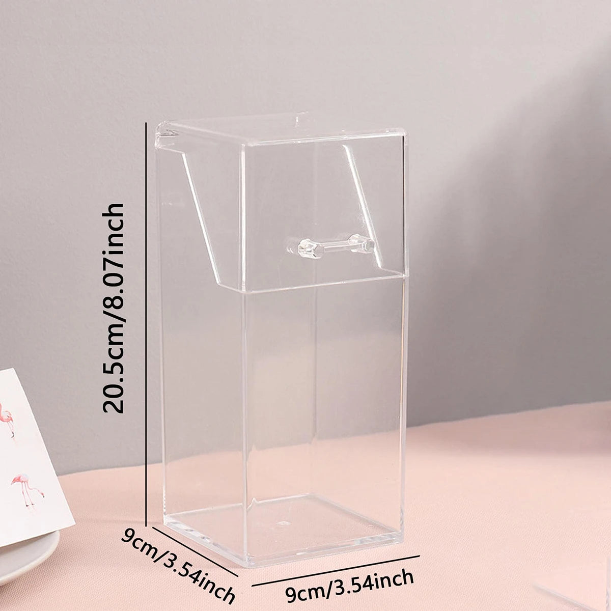 1pc makeup brush storage box, simple and transparent multifunctional makeup brush storage rack, simple, durable and practical CB DROPSHIPPING