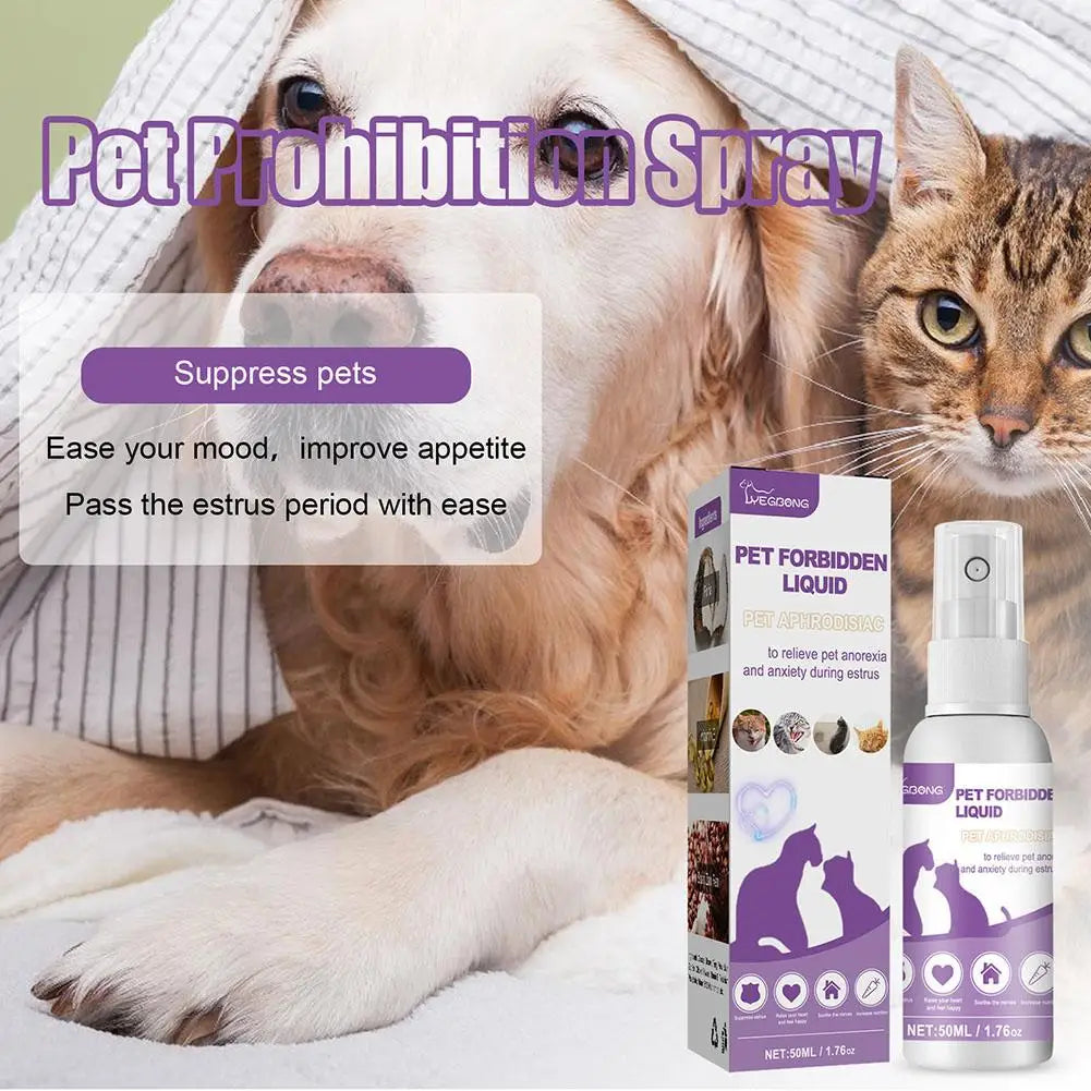 Pet Calming Spray Pet Supplies Pets Pheromone Calming Spray Improve Estrus Agitation Pet Anxiety Relief Spray Cat Dog Health CB DROPSHIPPING