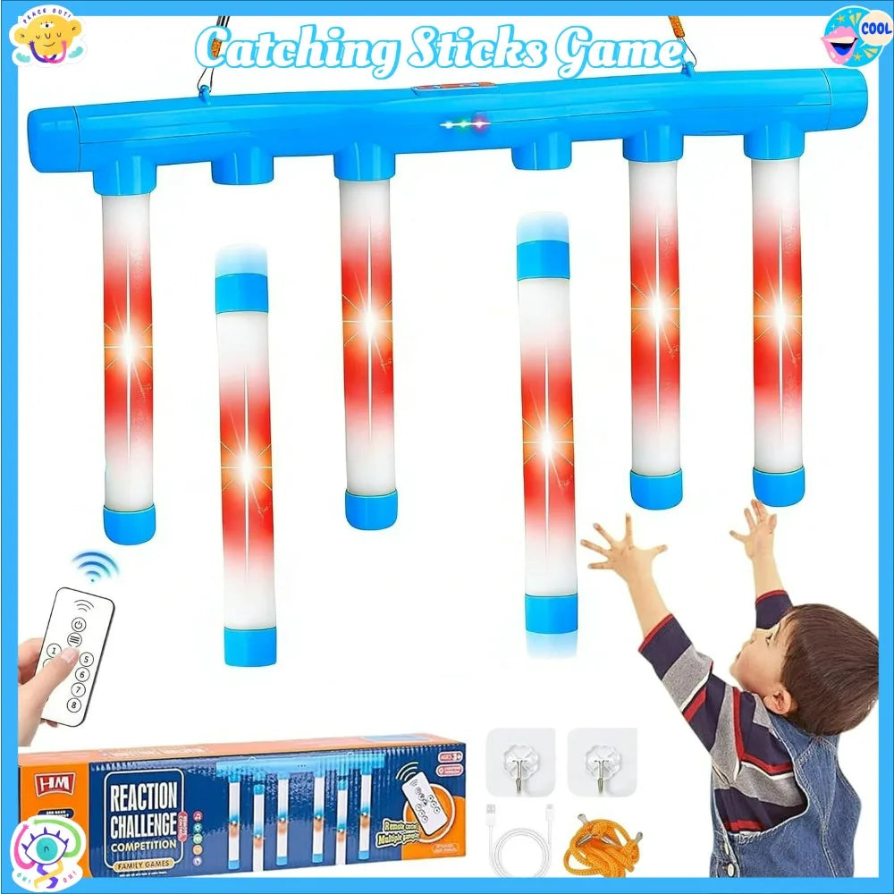 Reflex Game Challenge Catching Sticks Game Drop Catch Win Reaction Training Toy Speed Adjustable Parent-Child Interactive Sport CB DROPSHIPPING