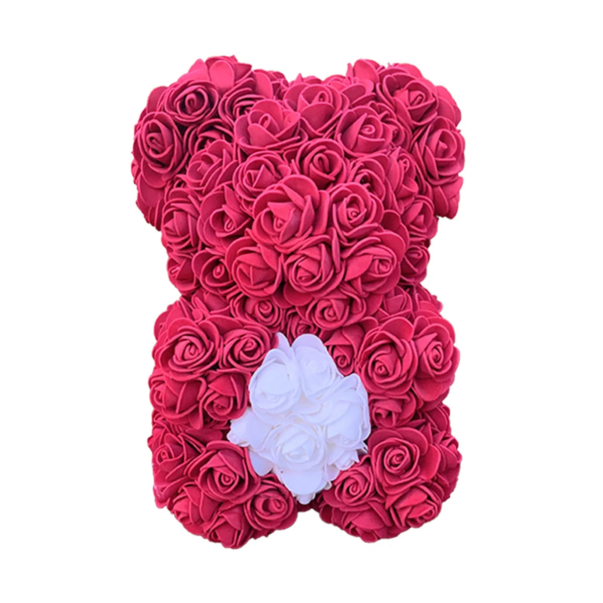 25cm Rose Teddy Bears Hearth Artificial Flower Bear For Women Valentine's Wedding Birthday Christmas Gifts