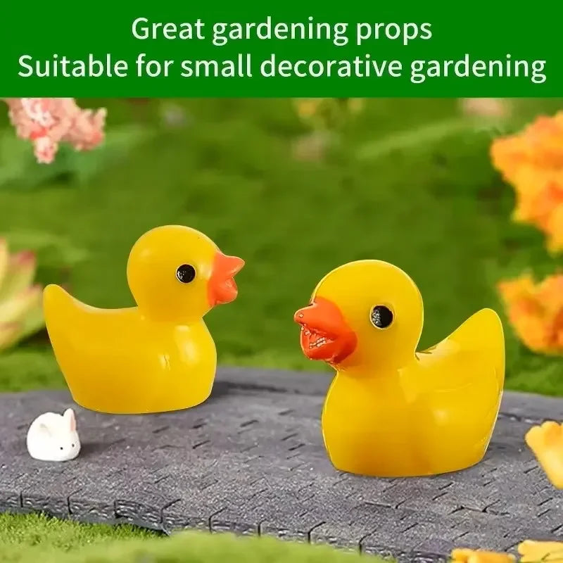 Mini Resin Ducks Bulk Tiny Ducks for Potted Miniature Decoration Garden Dollhouse Cake Decoration DIY Craft Charms Party Toys CB DROPSHIPPING