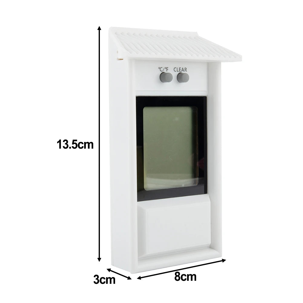 Garden Waterproof Thermometer Digital Thermometer Display Max Min Greenhouse Thermometer Garden Indoor Outdoor Wall Room