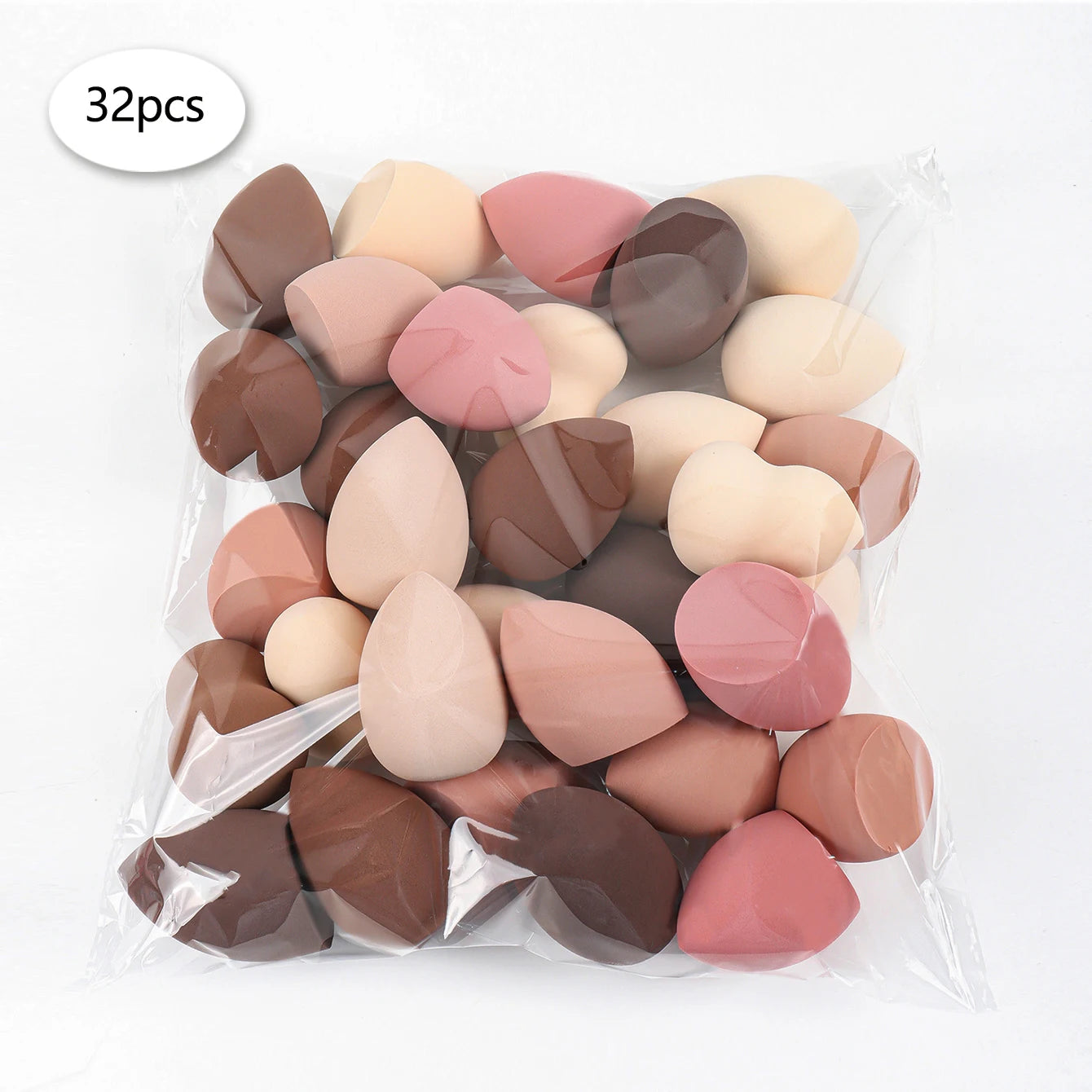 3/8/12/16/24/32/48Pcs Milk Coffee Makeup Sponge, Suitable for Applying and Setting Makeup, Suitable for All Skin Types CB DROPSHIPPING
