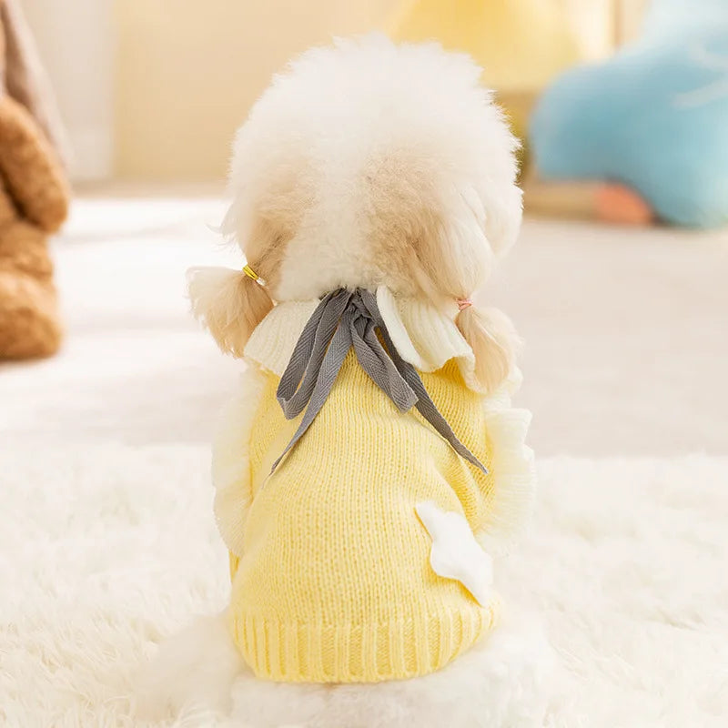 Dog Winter Sweater Knitted Warm Pet Clothes for Small Medium Dogs Chihuahua Puppy Pet Sweaters Yorkshire Cardigan Dog Coat Vest CB DROPSHIPPING