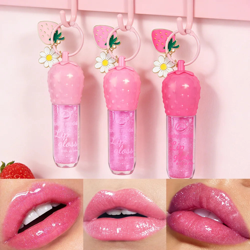 Three Colors Randomly Send A Fruit Moisturizing Color Changing Lip Gloss Waterproof Long-Lasting Daily Lipstick Holiday Gift