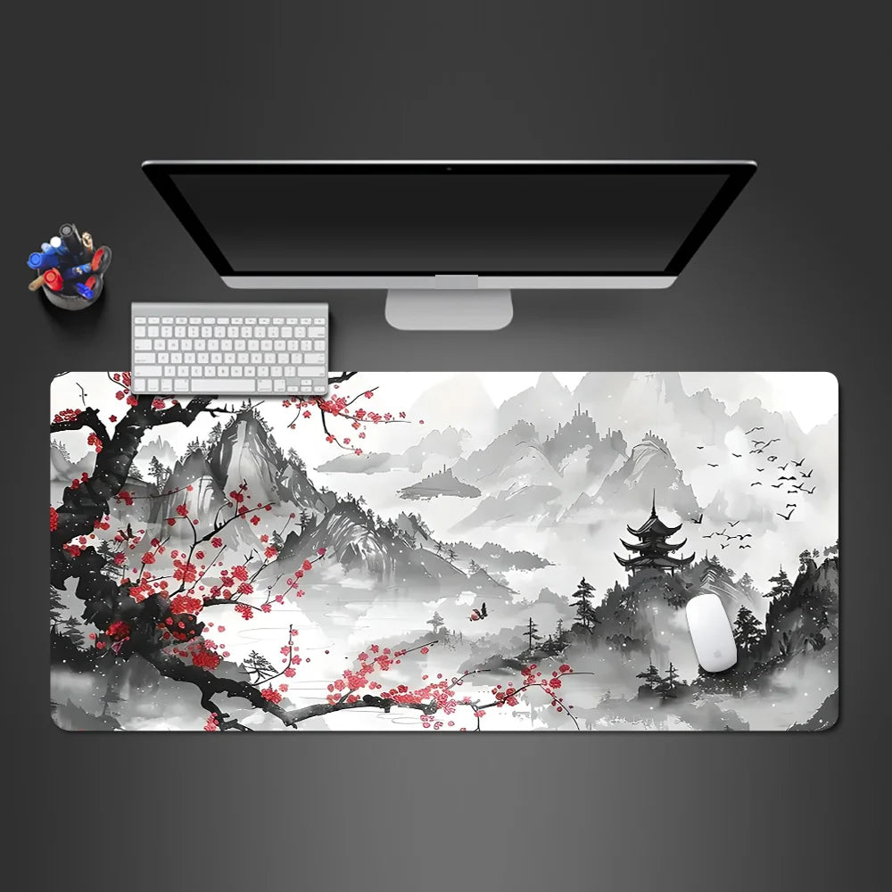 Mouse Pad Sakura Landscape Desk Accessories Mat Gamer Rug Xxl Keyboard Pad 1000X500x3MM Desk Mat Office Carpet Gaming Mouse Mats CB DROPSHIPPING