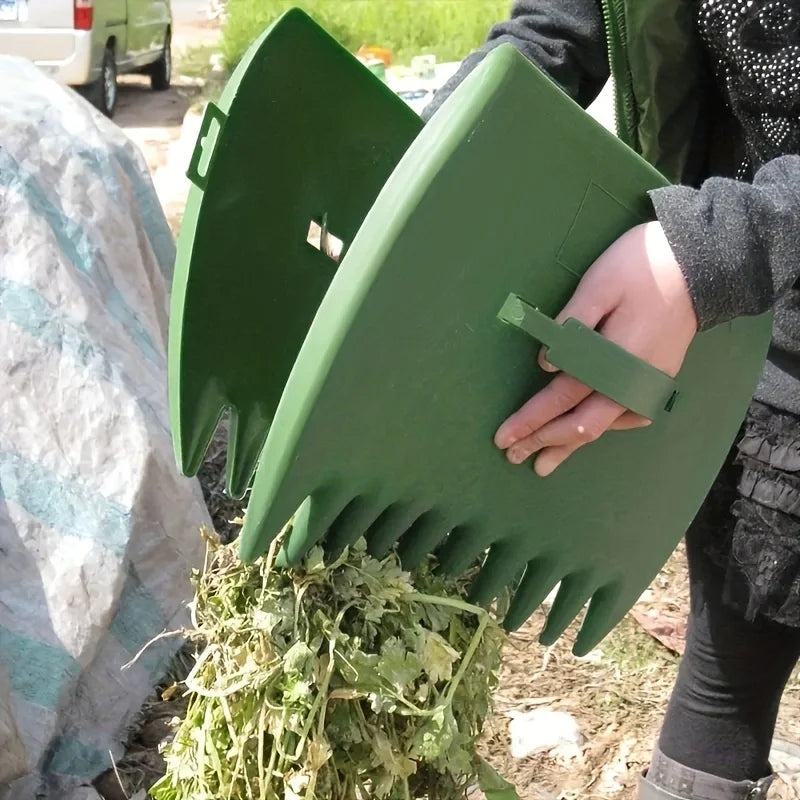 Handheld gardening rake, convenient for cleaning up debris in the yard and lawn, indoor and outdoor gardening supplies.