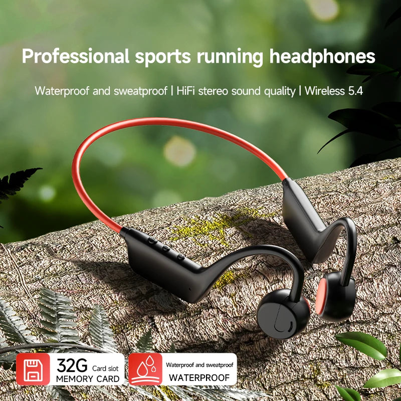 OnePlus Bone Conduction Headset Sport Headphone IPX8 Waterproof Bluetooth 5.4 Wireless Earphone Hands-free With Mic for Exercise CB DROPSHIPPING