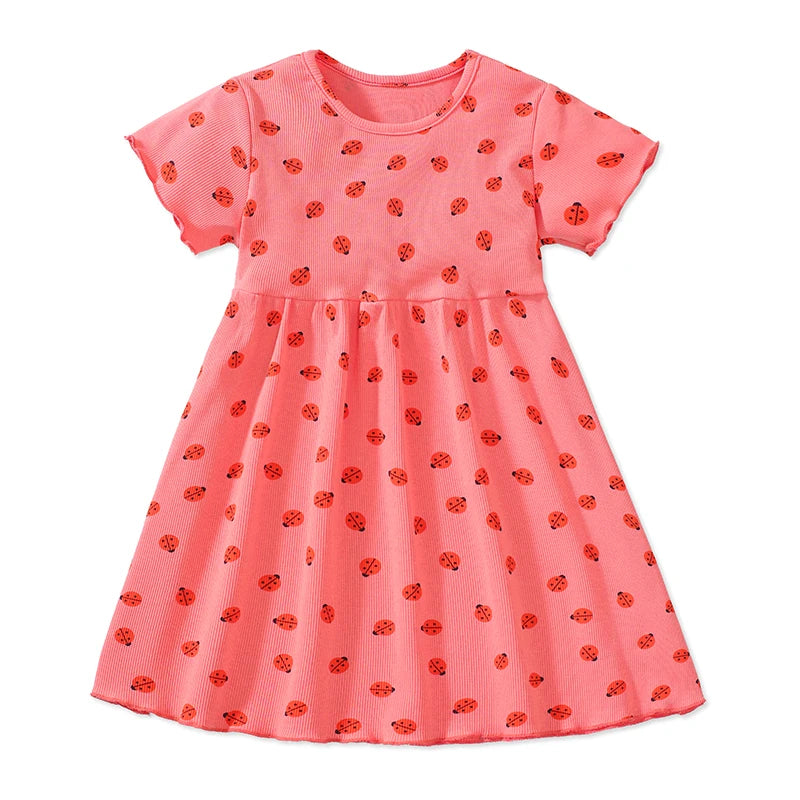 Little maven Baby Girls Casual Clothes Little  Girls 2026 New Summer Dress Kids Elegant Party Dress Children's Clothing CB DROPSHIPPING