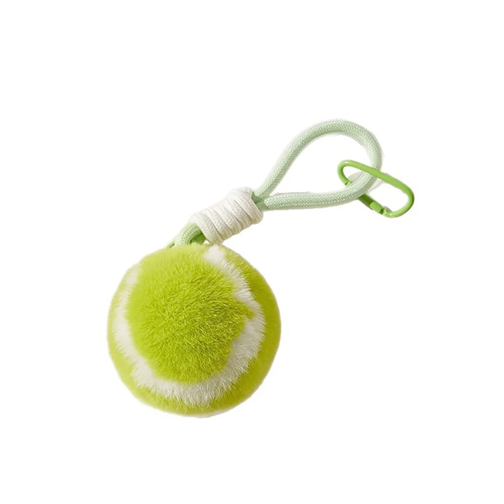 New Trend Tennis Keychain Sport Style Plush Ball Pendant Car Hanging Piece Chic Bag Charm Accessories Gift A388 CB DROPSHIPPING