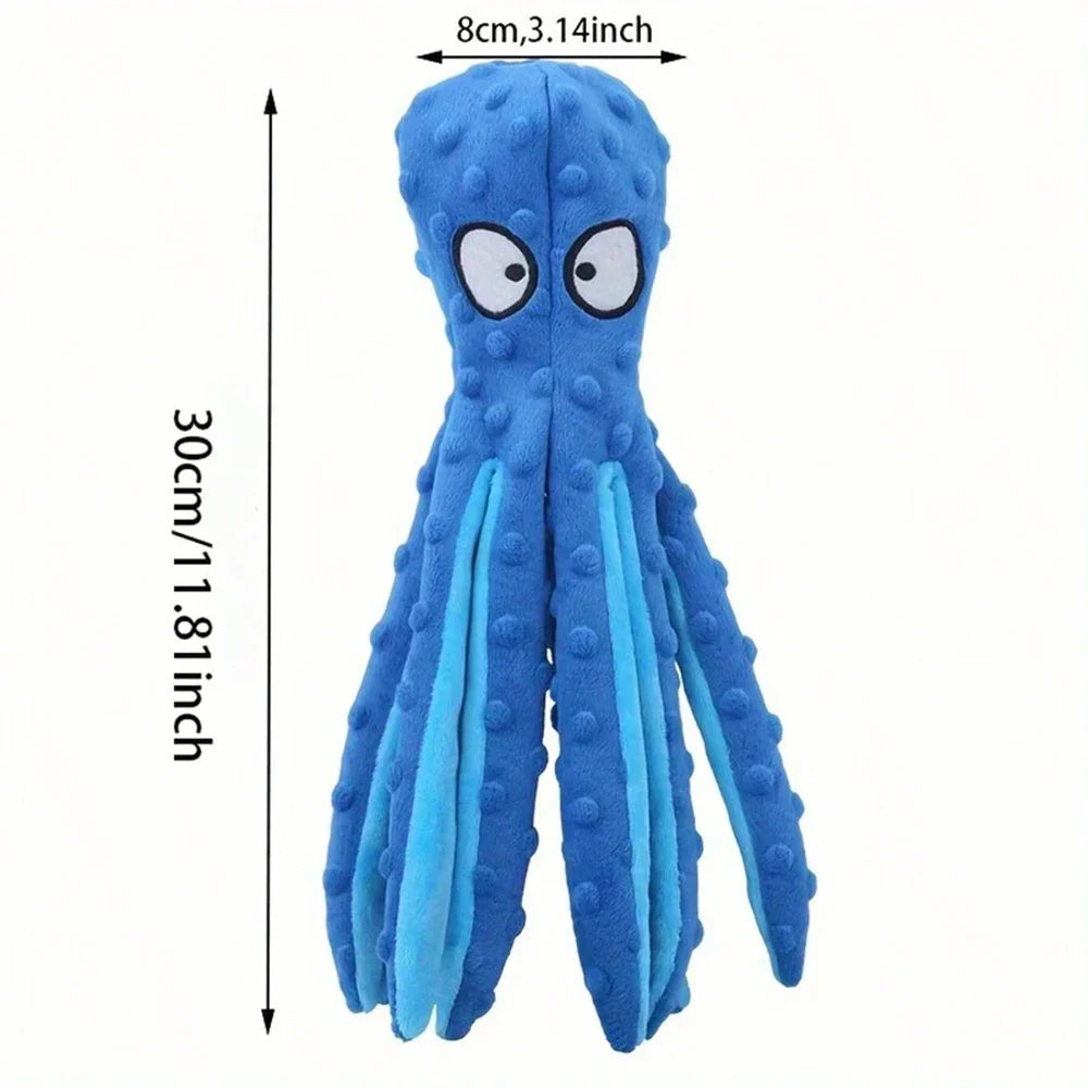 Dog Vocal Toys Octopus Non-stuffed Soft Plush Toy Puppy Educational Teething Chew Toys Pet Supplies for Small Medium Dogs CB DROPSHIPPING