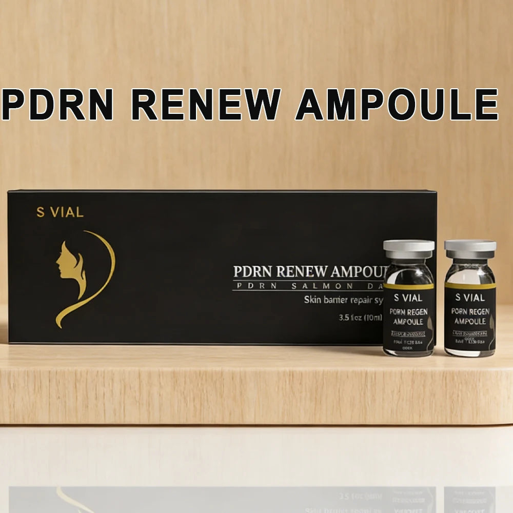 10ml Face Salmon PDRN Renew Skin Booster Barrier Repair Ampoule Essence Set Hydrating Whitening Rejuvenation SkinCare