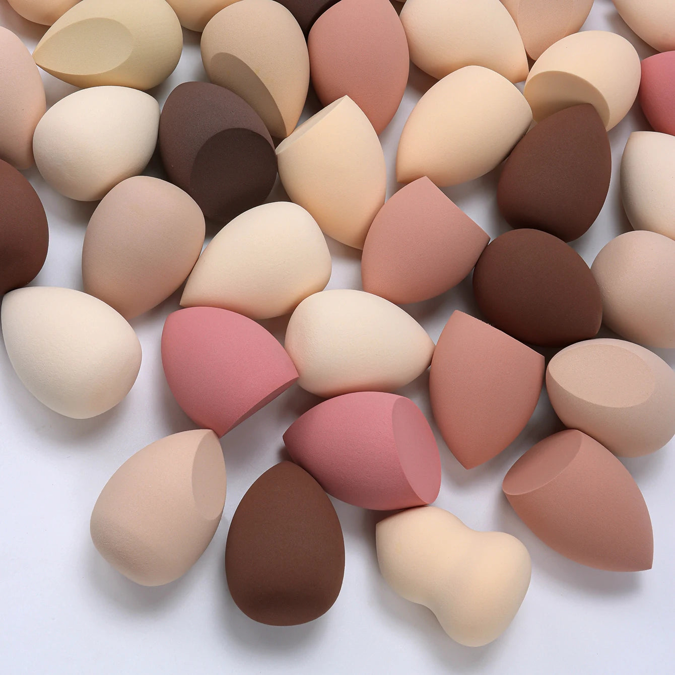 3/8/12/16/24/32/48Pcs Milk Coffee Makeup Sponge, Suitable for Applying and Setting Makeup, Suitable for All Skin Types CB DROPSHIPPING