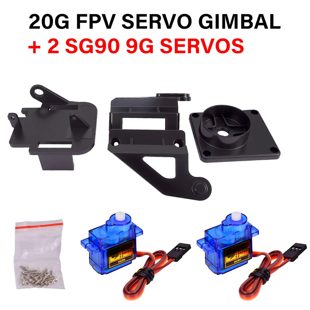 9IMOD Mini Camera Platform 20G FPV Camera Mount Dual Axis Servo Gimbal 28x28mm Camera For FPV CB DROPSHIPPING