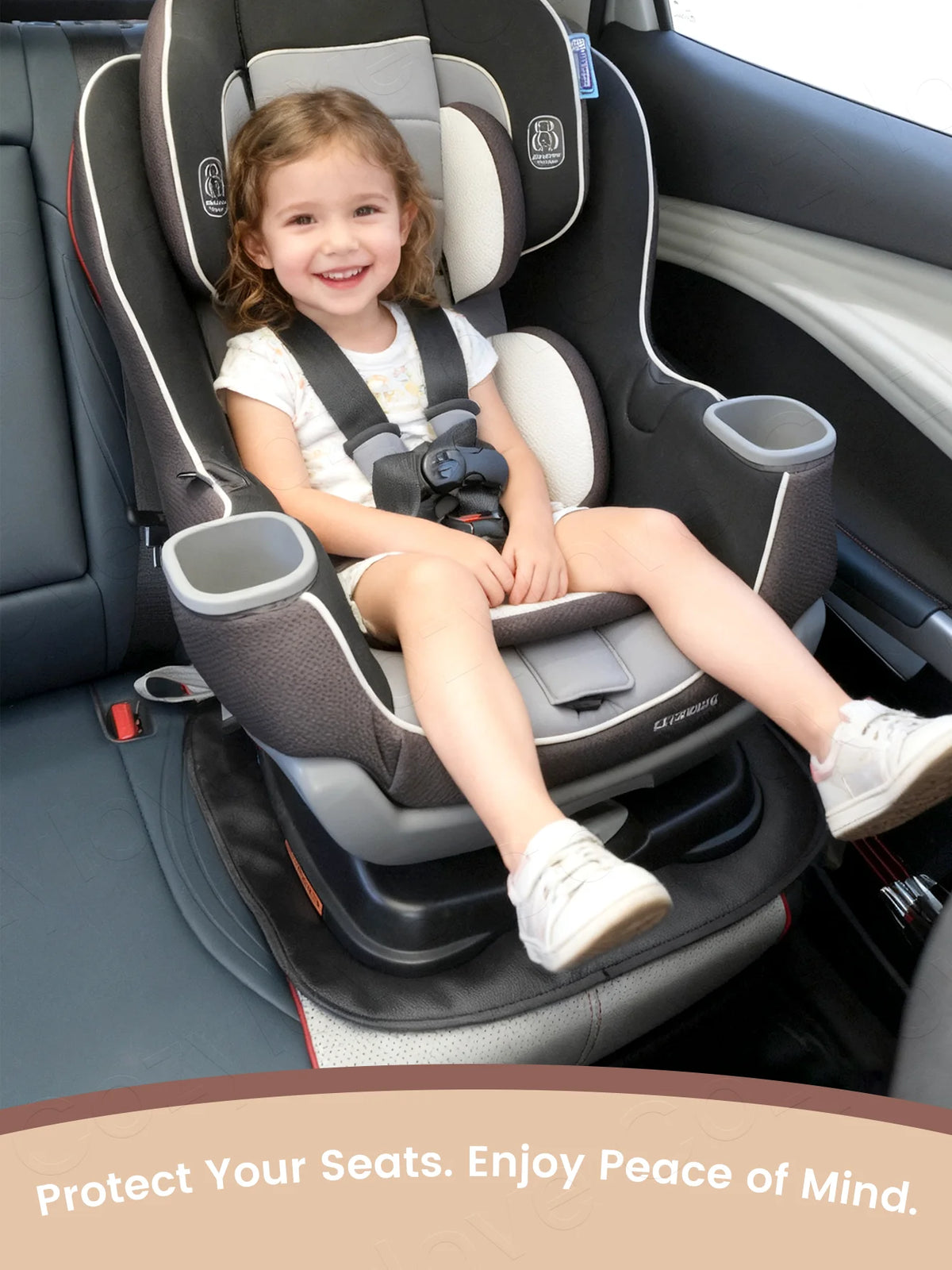 1/2 PCS PU Leather Car Seat Protector Waterproof Non-slip Child Car Seat Mat for Baby Safety Seats CB DROPSHIPPING