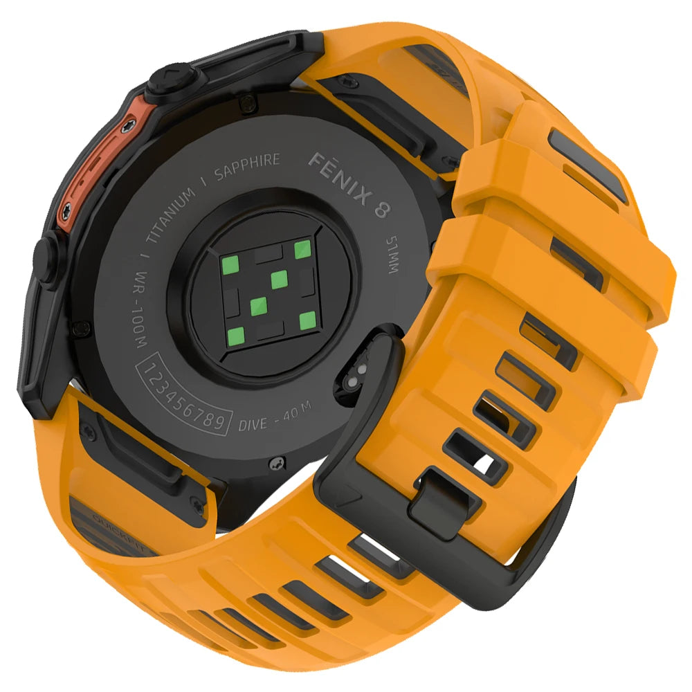 22/26mm Silicone Watchband Fenix 8 Pro Sport Strap For Garmin Tactix 7/Quatix8 Forerunner 970 965 Instinct 2X Quick Fit Bracelet CB DROPSHIPPING