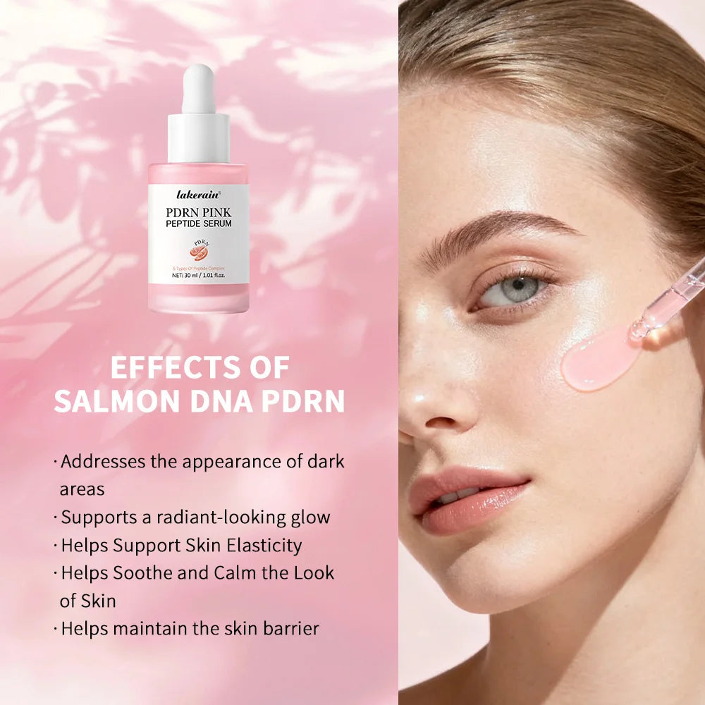 Salmon DNA PDRN Pink Peptide Serum Pink Glow Serum Remove Skin Darkness Hydrating Moisturizing Firming Korean Skincare CB DROPSHIPPING