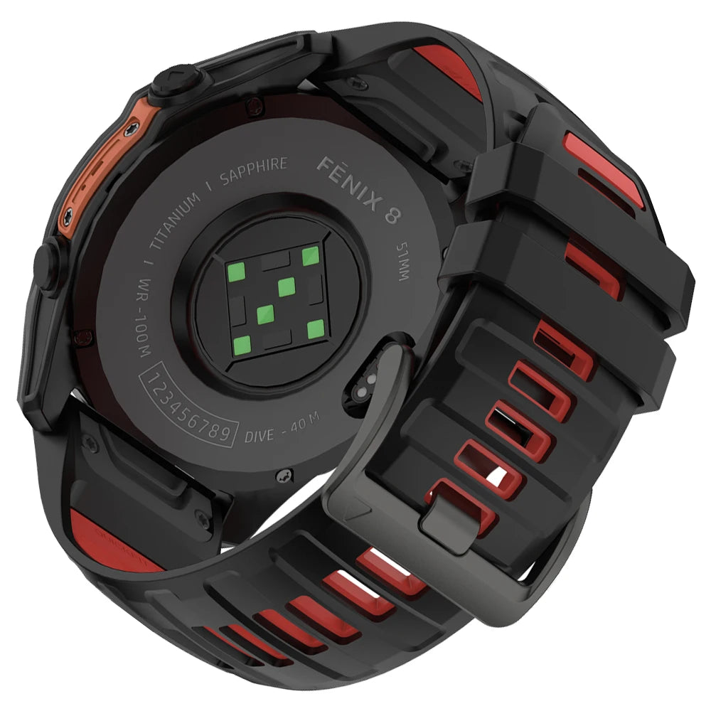 22/26mm Silicone Watchband Fenix 8 Pro Sport Strap For Garmin Tactix 7/Quatix8 Forerunner 970 965 Instinct 2X Quick Fit Bracelet CB DROPSHIPPING