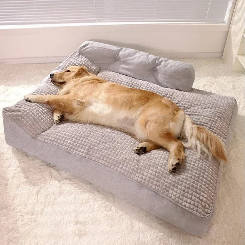 Removable Pet Beds Washable Dog Mat Winter Warm Dog Mat Luxury Sofa for Small Medium Dogs Plaid Bed for Cats Dogs Fluff Sleeping CB DROPSHIPPING