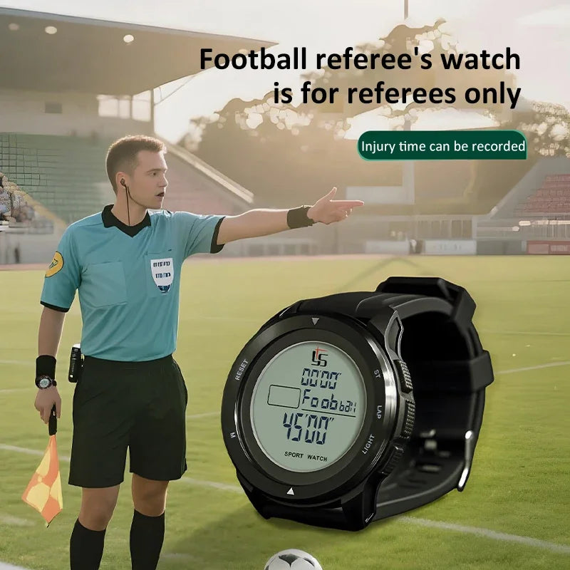 Digital Sport Stopwatch Multifunction Soccer Referee Timer Chronometer LCD Backlight 100 Group Memory Profession Athletic Watch CB DROPSHIPPING