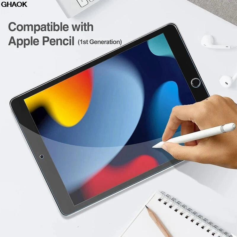 iPad 10.2inch tempered glass screen protector 9H hardness HD transparent screen protector 9th 8th 7th 2020  A2197 A2602 A2603 CB DROPSHIPPING
