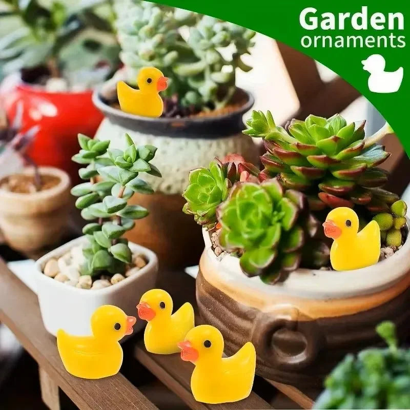 Mini Resin Ducks Bulk Tiny Ducks for Potted Miniature Decoration Garden Dollhouse Cake Decoration DIY Craft Charms Party Toys CB DROPSHIPPING