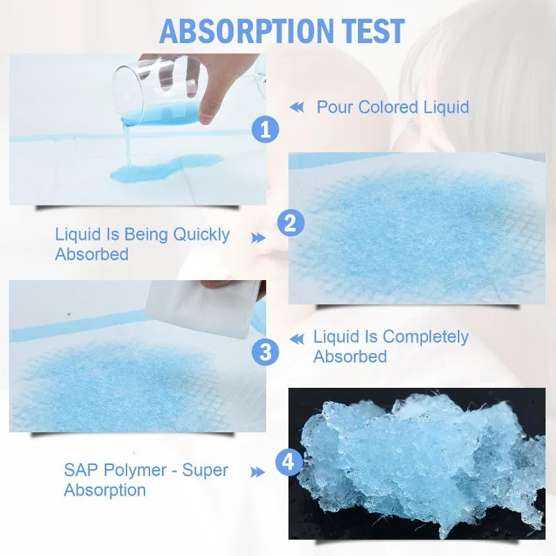 20/40/50/100Pack Disposable Changing Pads Baby Disposable Underpads Waterproof Breathable Underpads Bed Table Protector Mat CB DROPSHIPPING