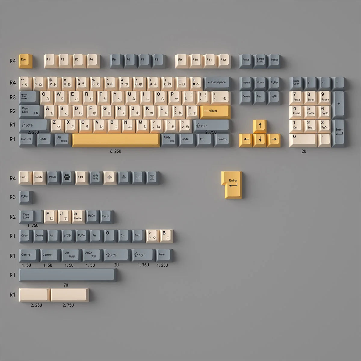 144 keys Desert keycaps Dye Sublimation Cherry PBT keycaps For 61/64/87/96/MX Mechanical Keyboard CB DROPSHIPPING
