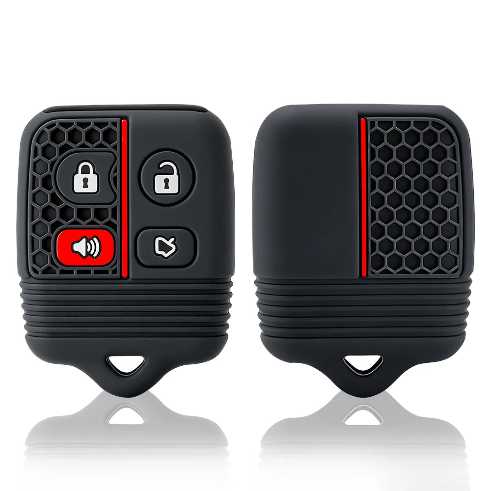 3/4 Buttons Silicone Car Remote Key Shell Case Fob Cover for Ford Focus Complete Escape Mustang Explorer Lincoln Town Sport CB DROPSHIPPING