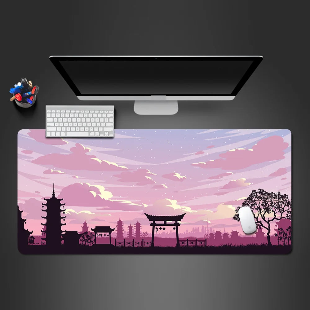 Mouse Pad Sakura Landscape Desk Accessories Mat Gamer Rug Xxl Keyboard Pad 1000X500x3MM Desk Mat Office Carpet Gaming Mouse Mats CB DROPSHIPPING